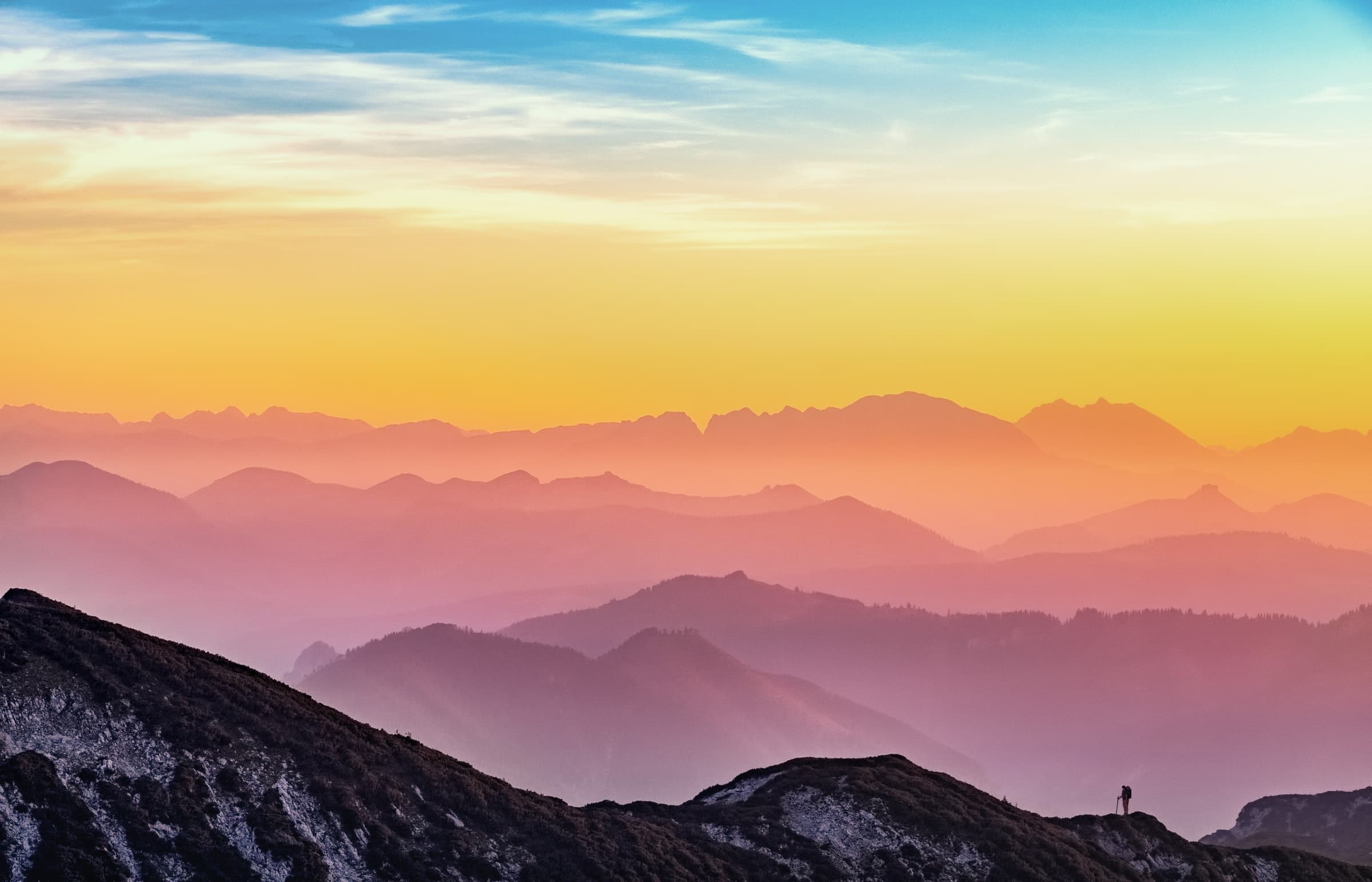 Landscape photography of mountains